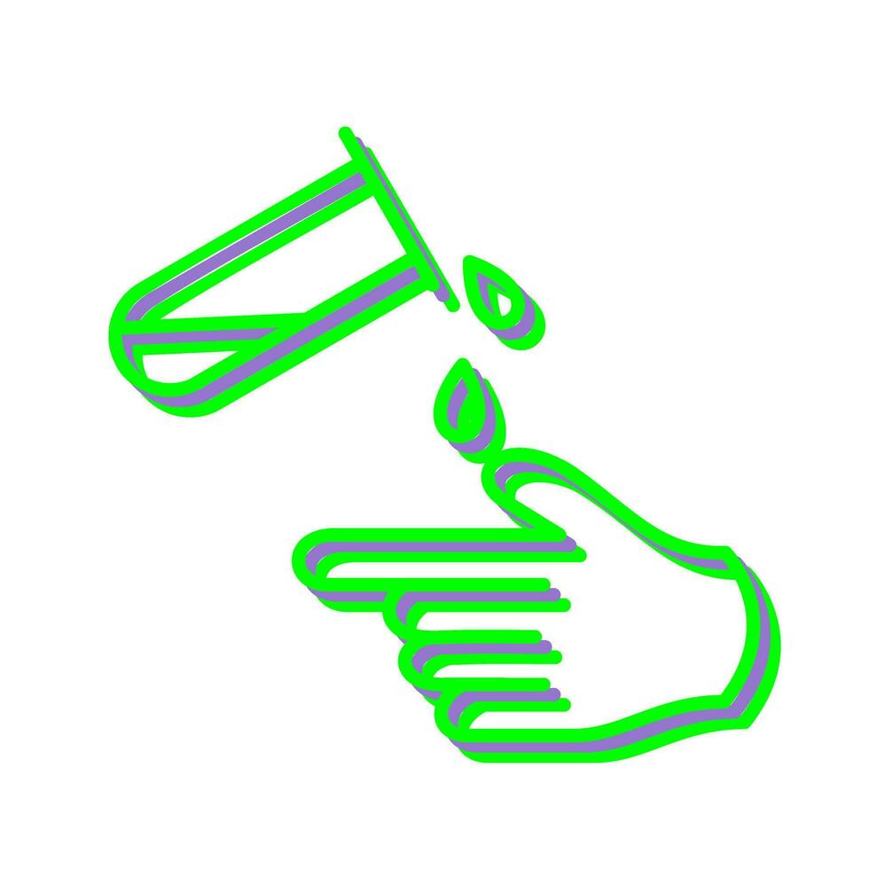 Corrosive Hazard Vector Icon