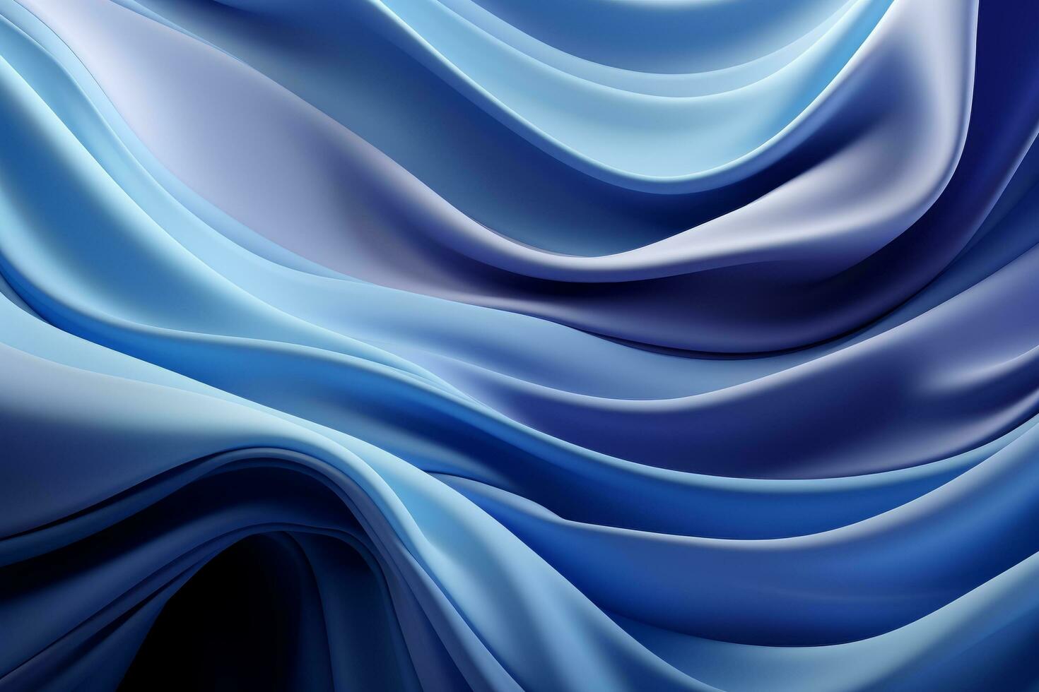 Dark wavy luxury abstraction background, Generative AI photo