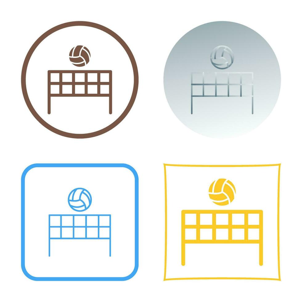 Beach Volleyball Vector Icon