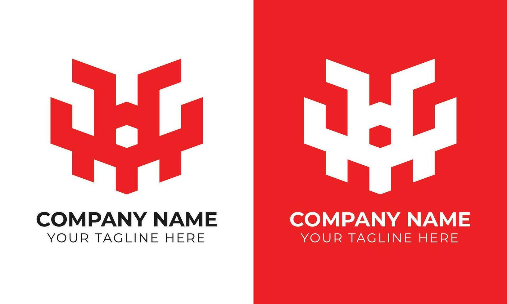Creative modern minimal abstract monogram initial letter hm logo design template Free Vector