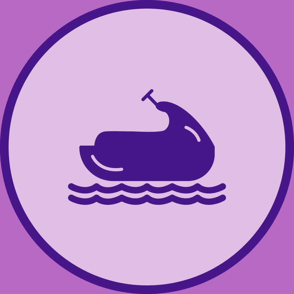 icono de vector de moto acuática