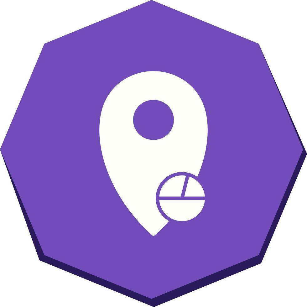 Location Statistics Vector Icon