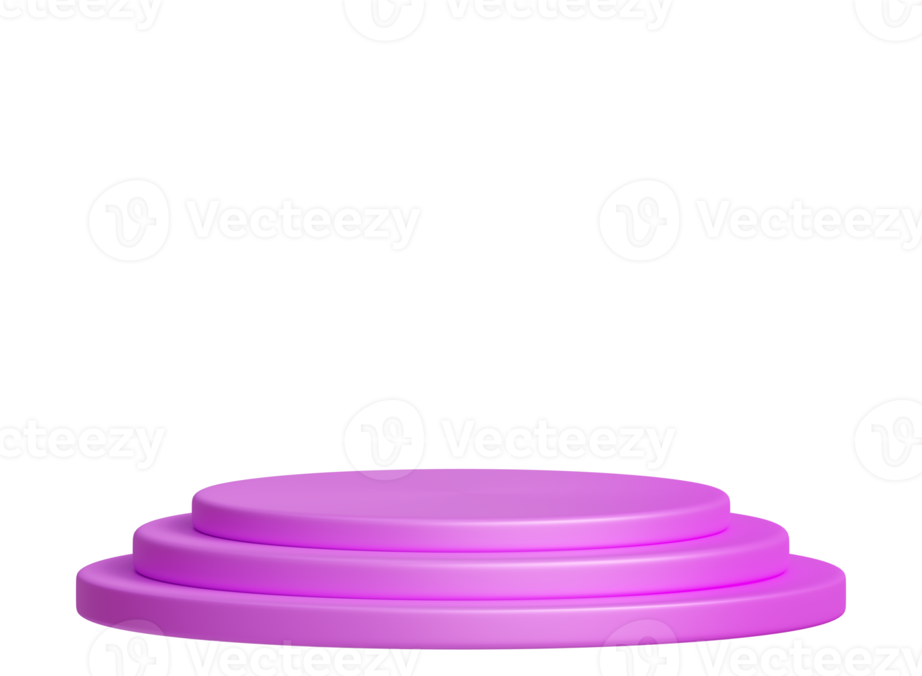 Empty pink plinth for product presentation.Podiums on transparent background png