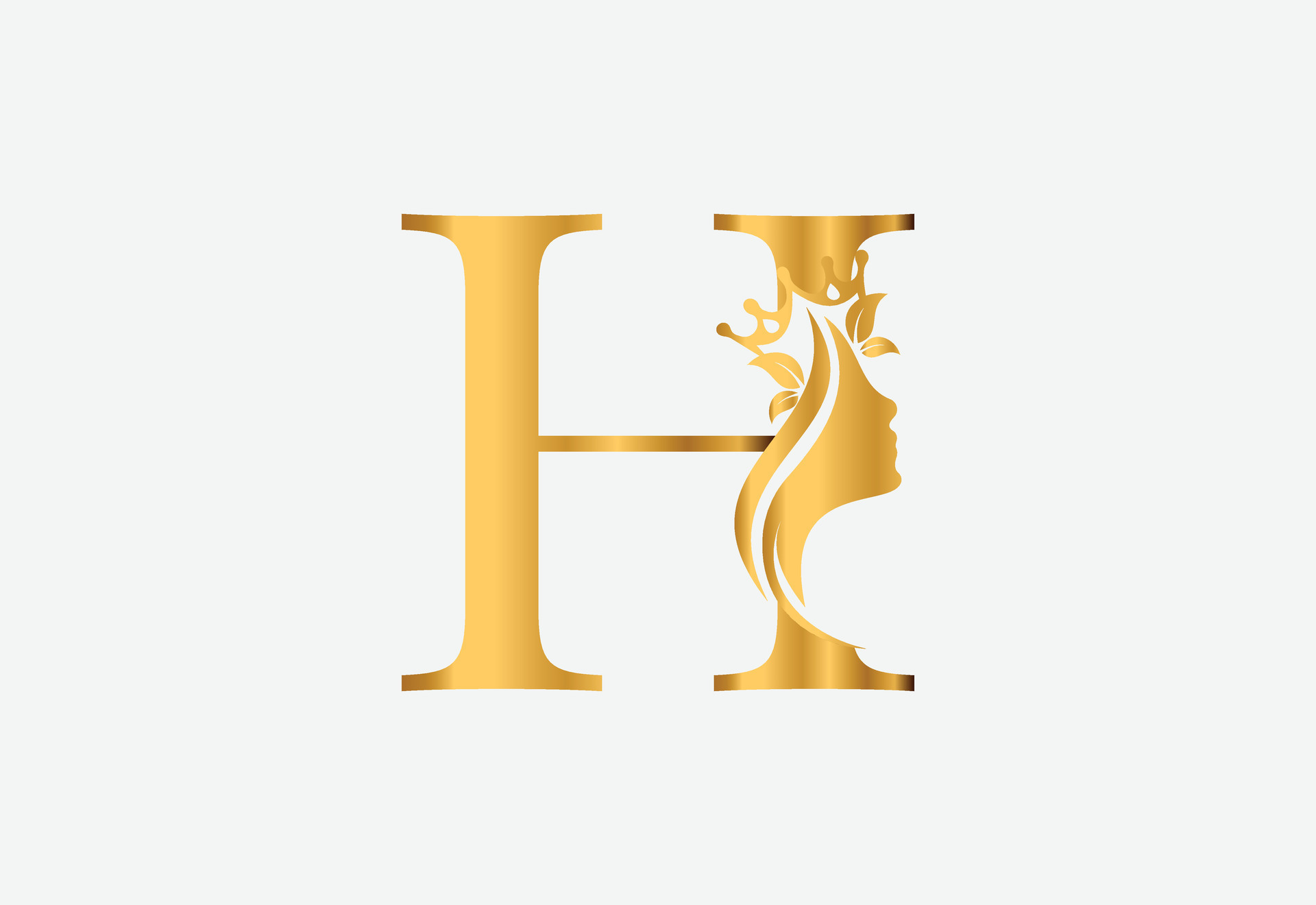 beauty-monogram-letter-h-woman-silhouette-logo-design-31379163-vector