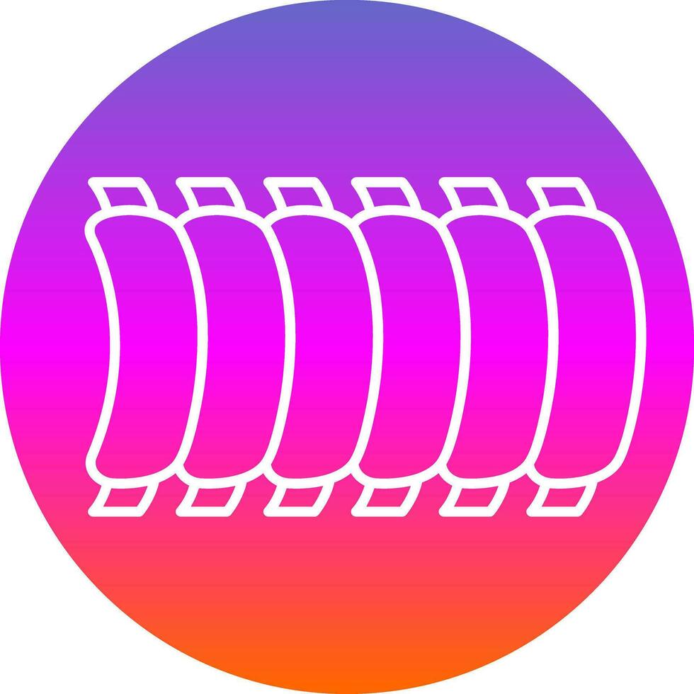 BBQ Ribs Vector Icon Design