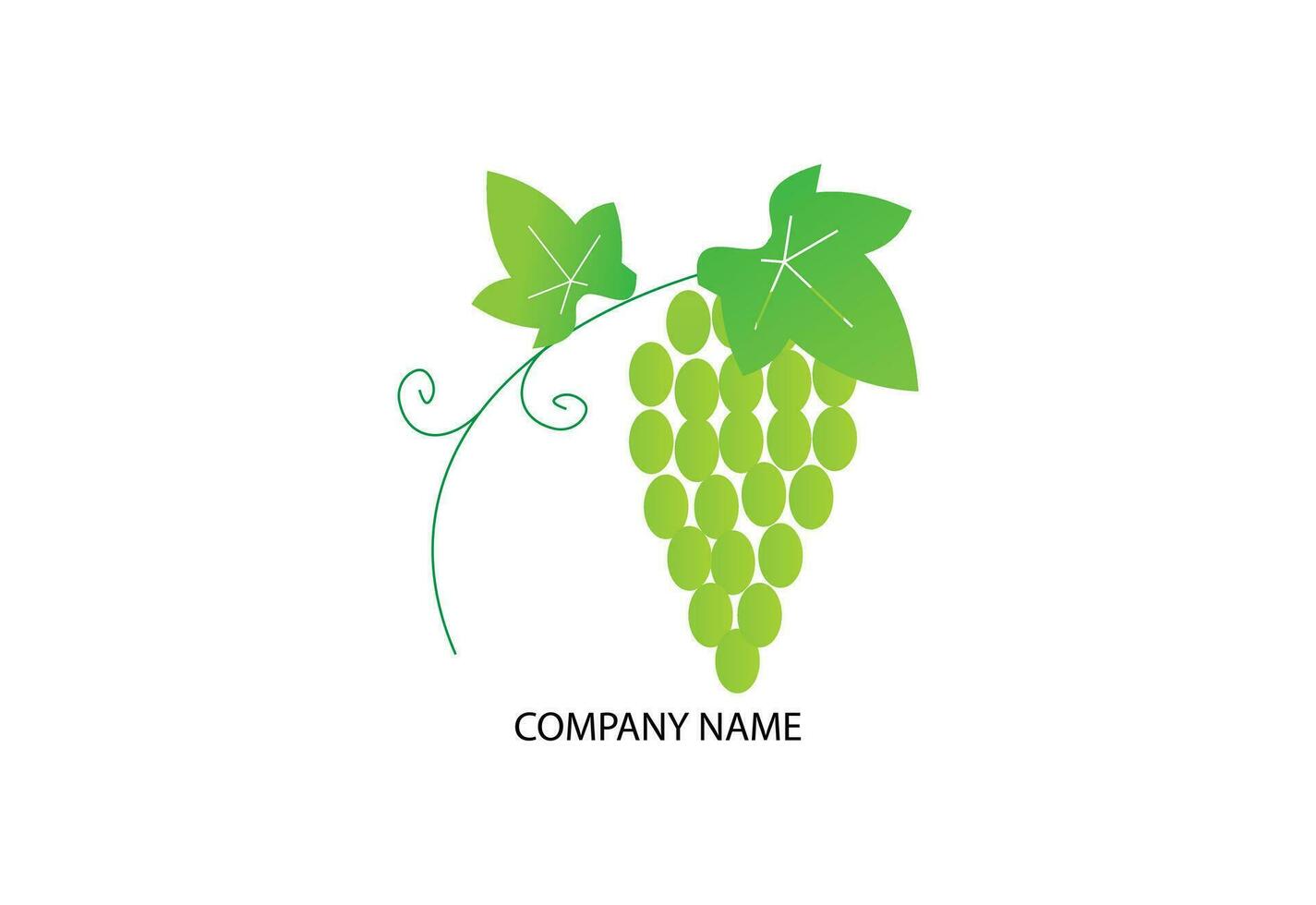 creative grapes icon logo design template vector