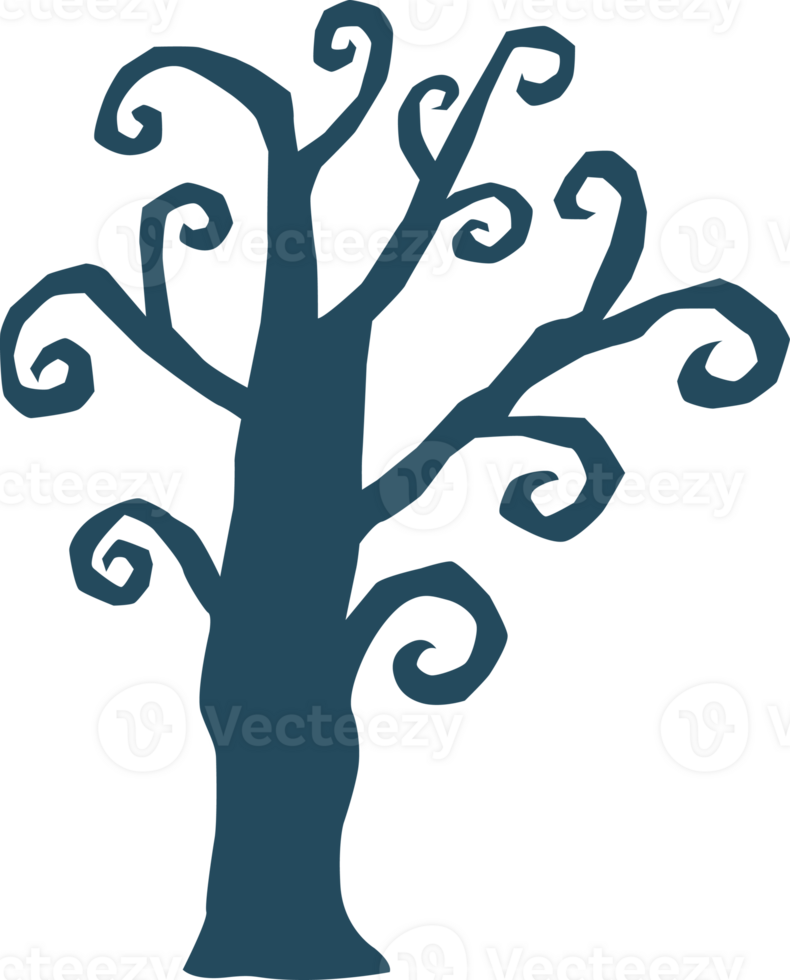 a black tree of  halloween png