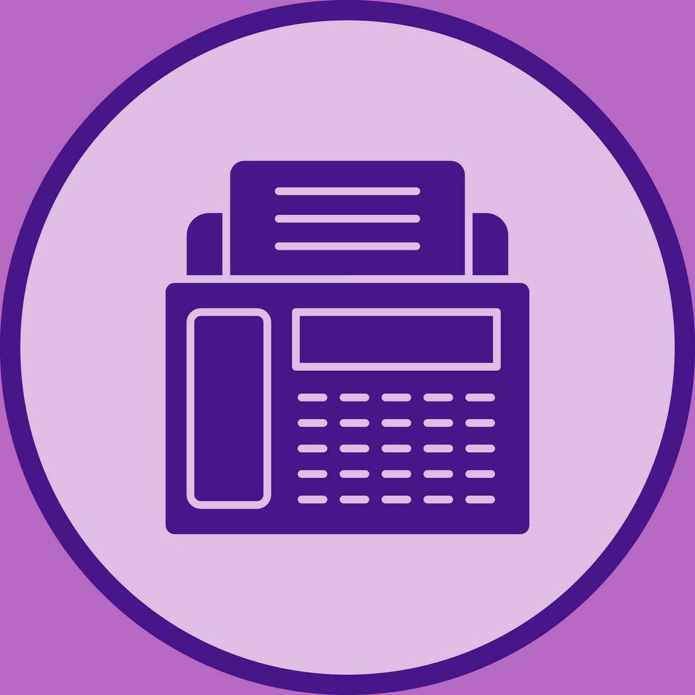 Fax Machine Vector Icon
