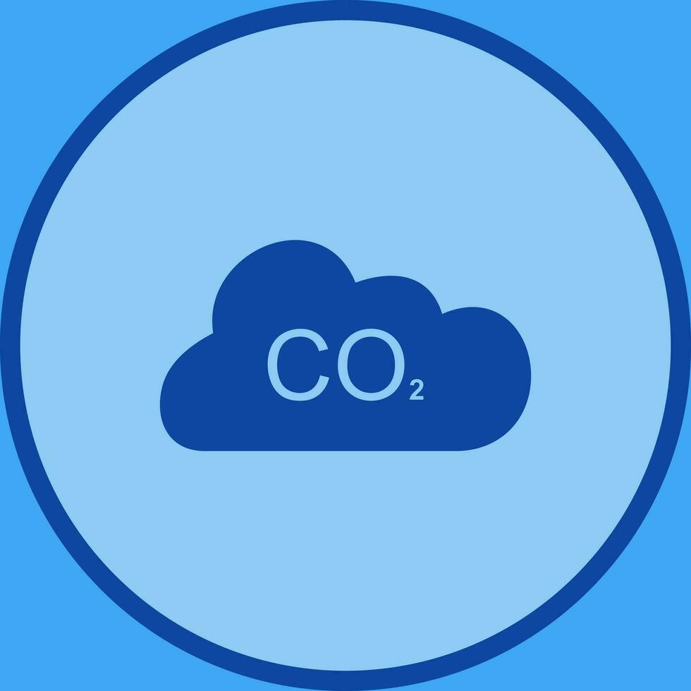 icono de vector de dióxido de carbono