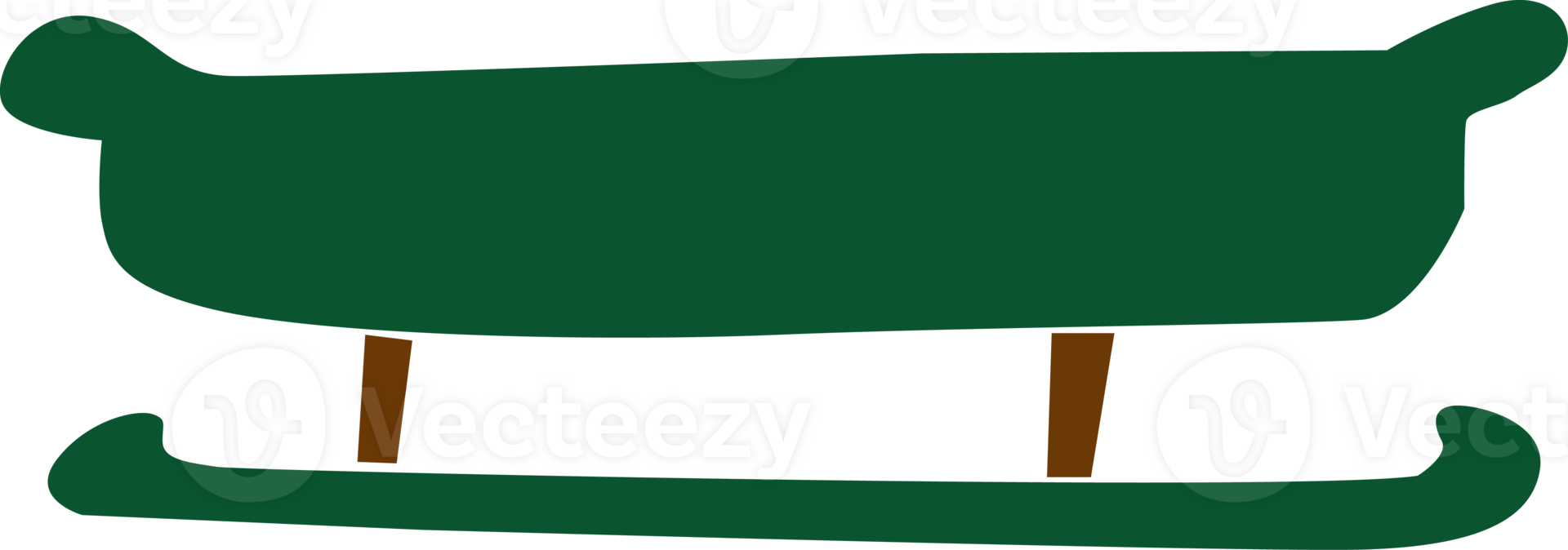 a green sled png