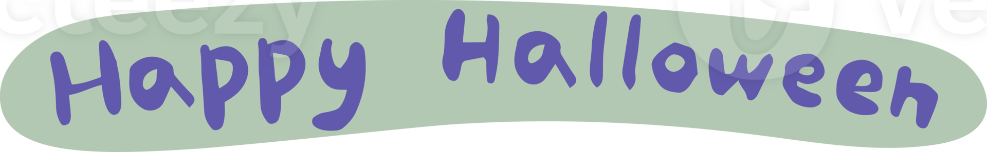 word of happy halloween png