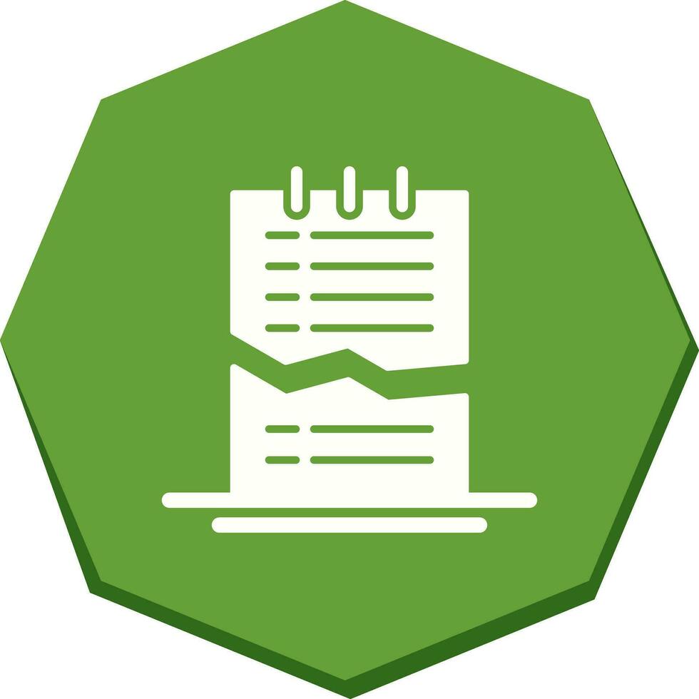 Corrupted List Vector Icon