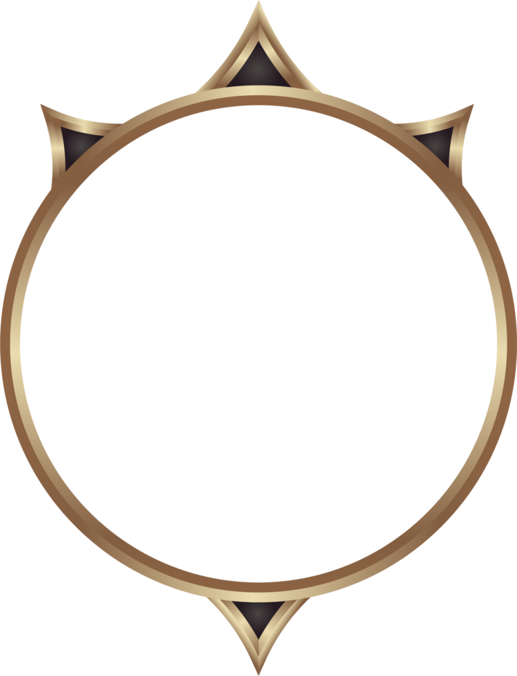 Empty frames in medieval style for ui design, Classic bar and frame user interface elements with golden border. png