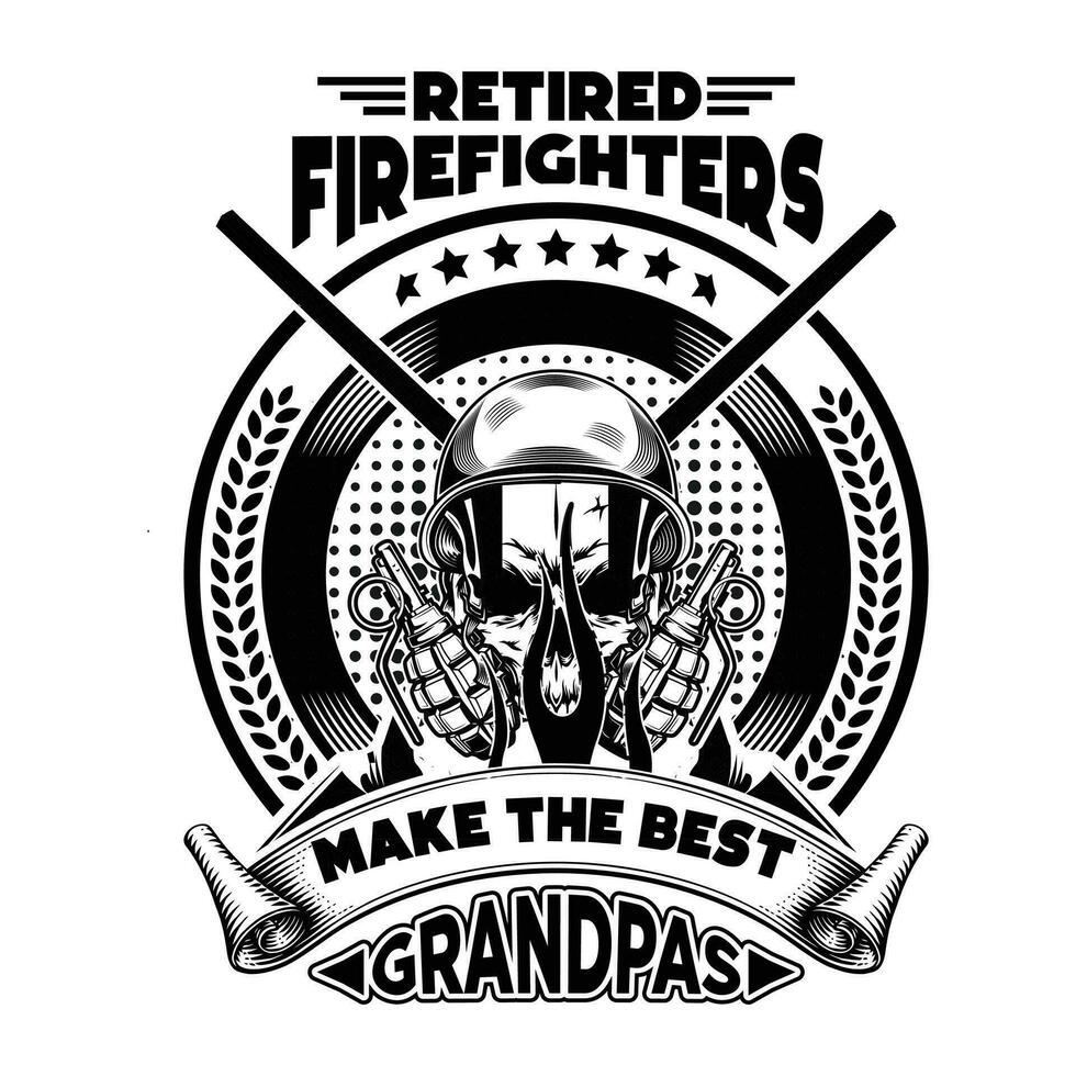 Premium American skull firefighter veteran t shirt design Inspiring quote. Proud American Independence Day and veteran typography vector template USA veteran Flag graphic print