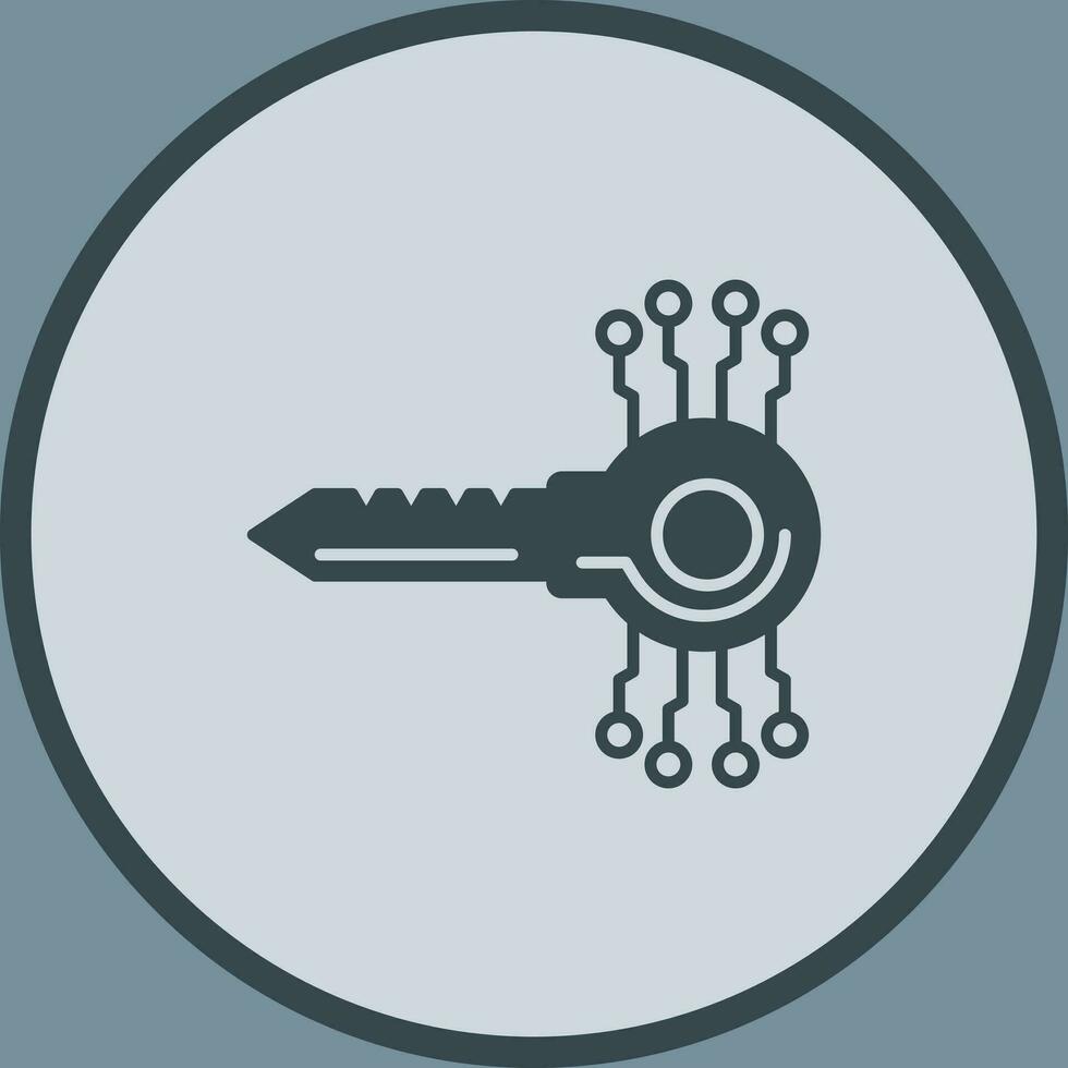 icono de vector de código clave