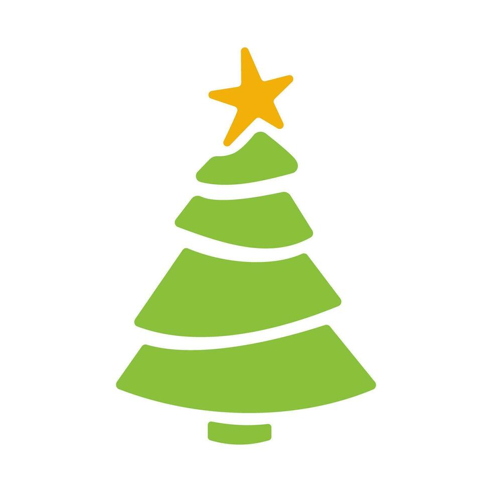 Christmas tree icon vector