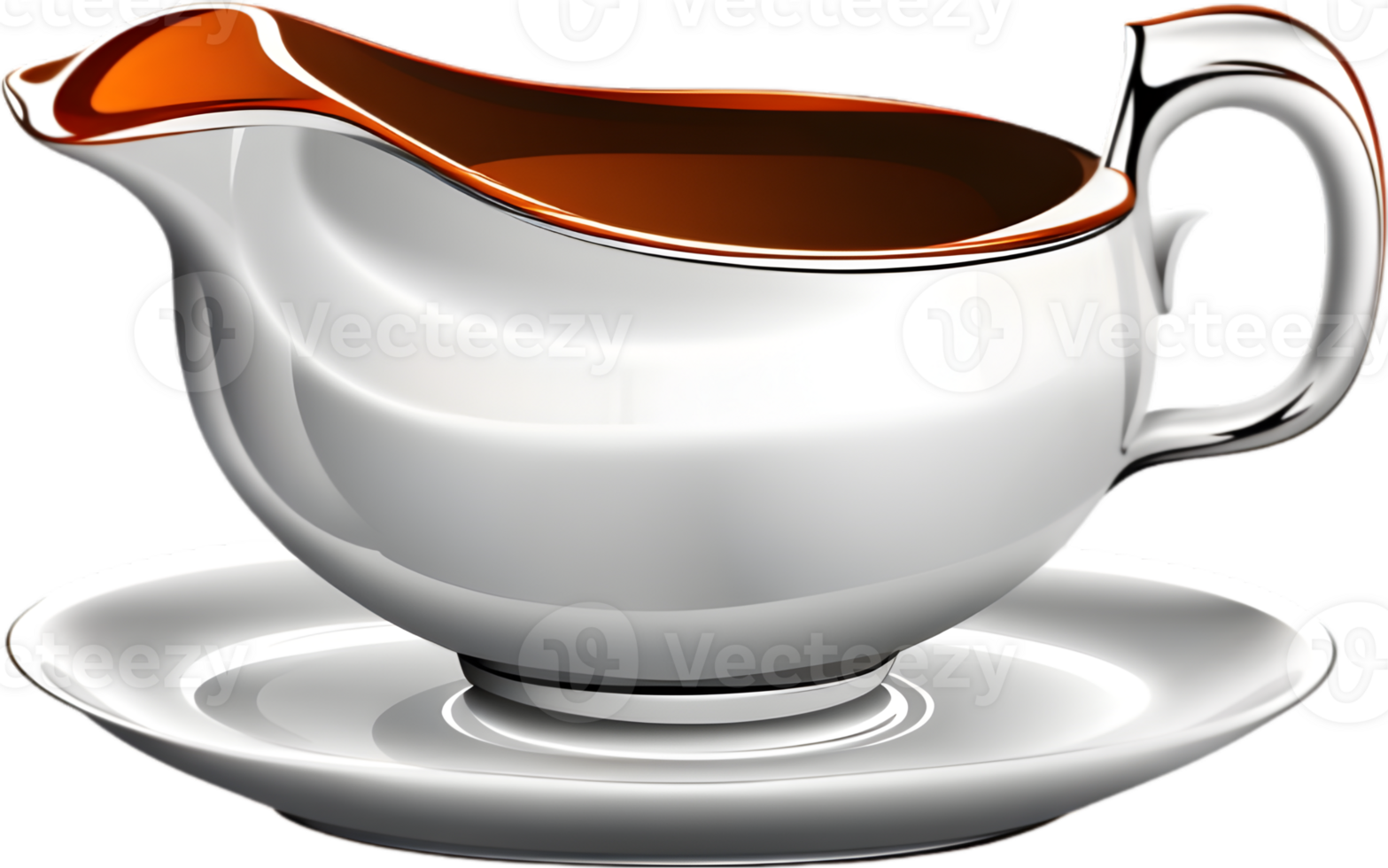 Gravy boat, sauce boat, gravy server, sauce serve with ai generative