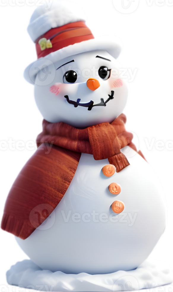 Snowman, snowman decoration, snowman family ai generative png