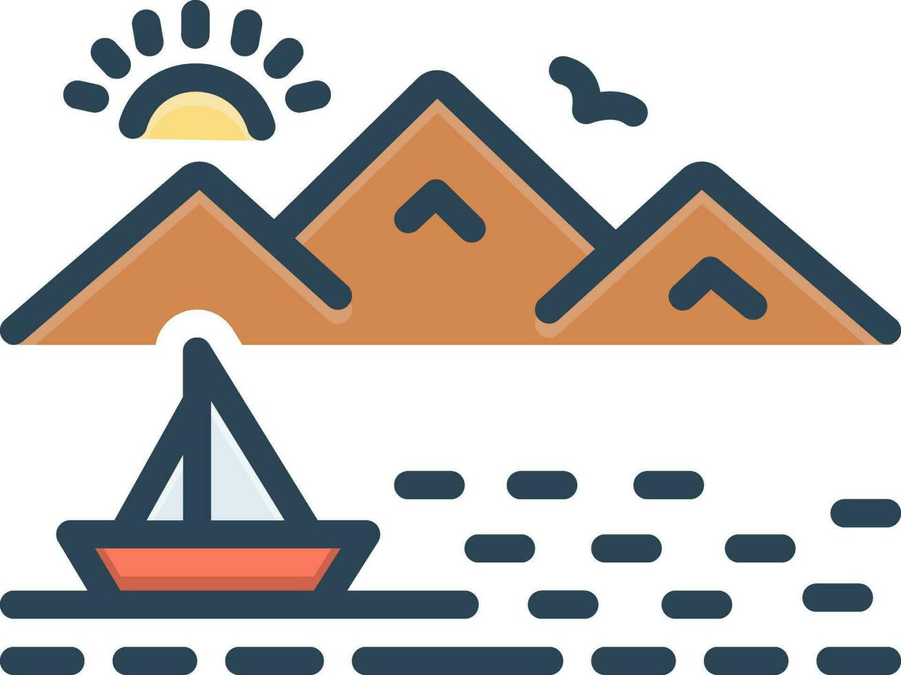 color icon for tahoe vector