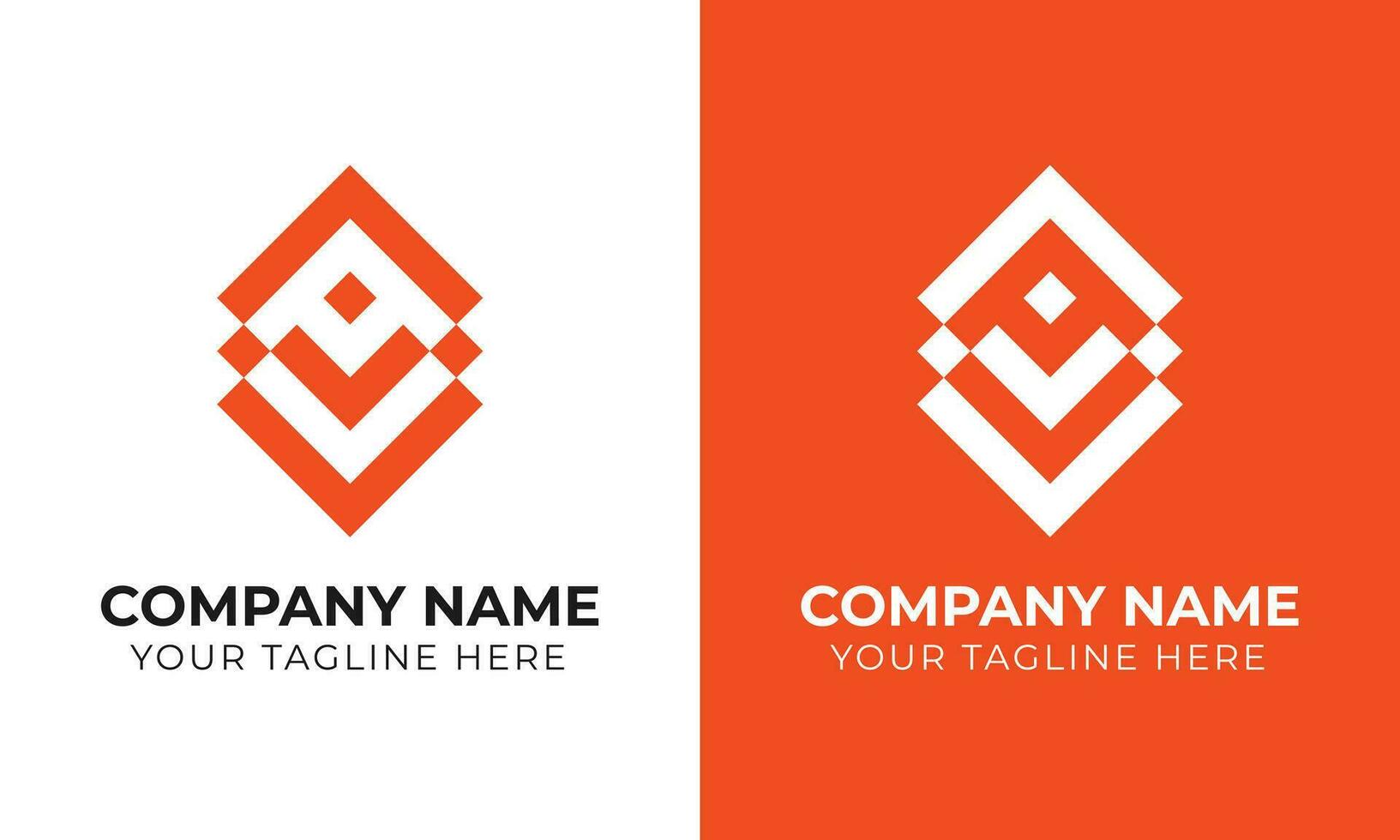 Professional modern minimal monogram business logo design template Free Template vector