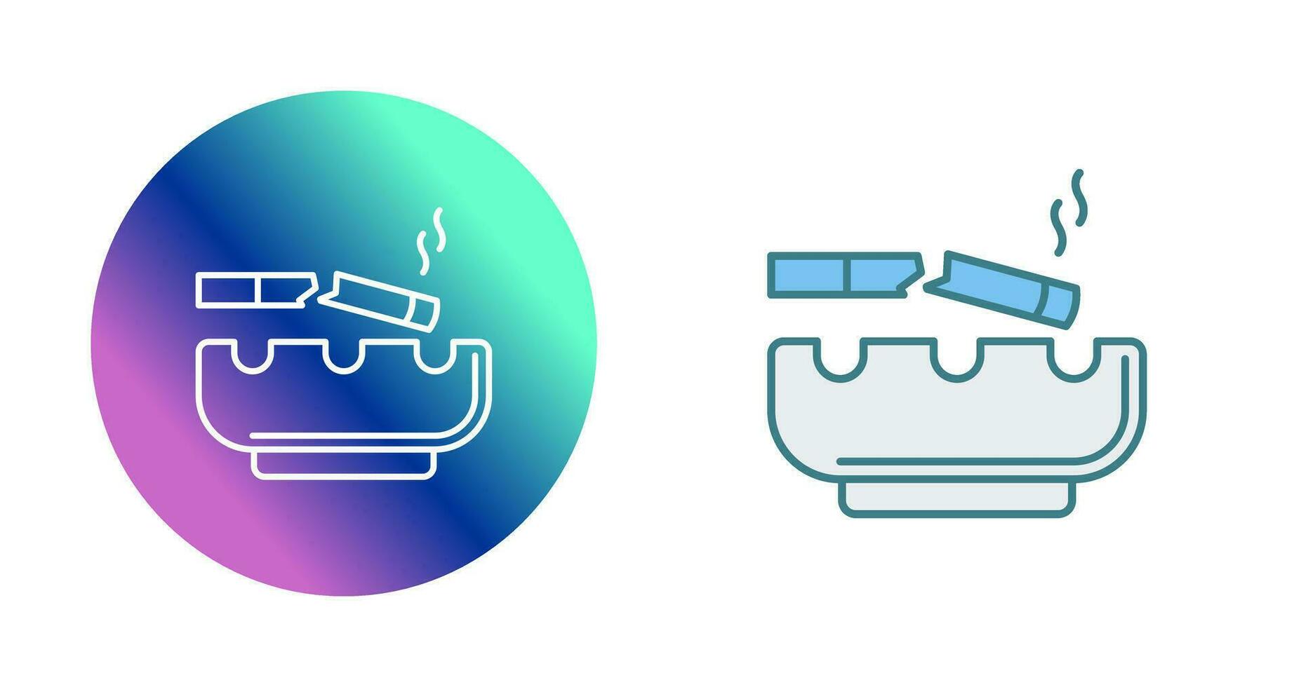 Broken Cigarette Vector Icon