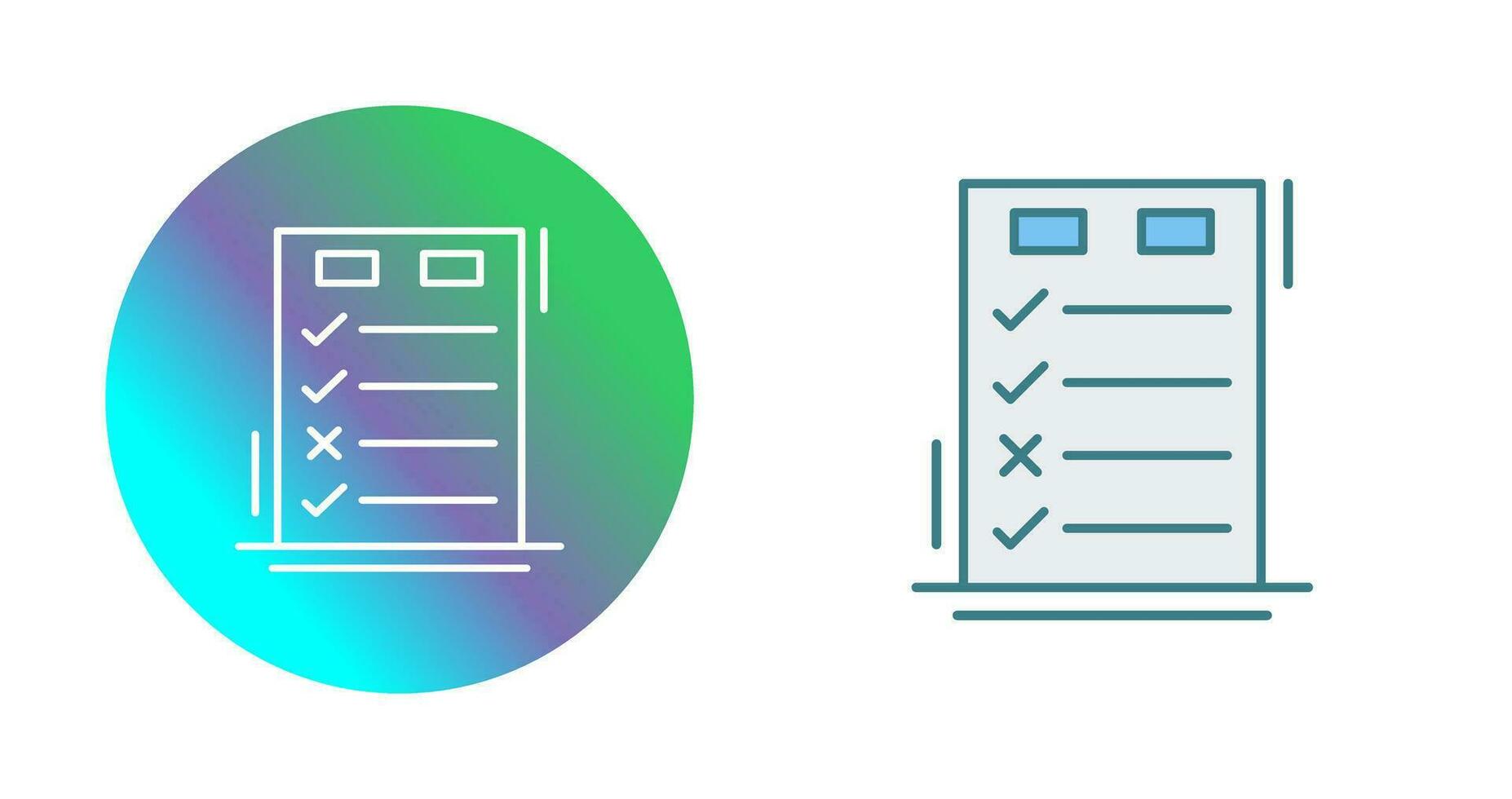 Today to Done CheckList Vector Icon