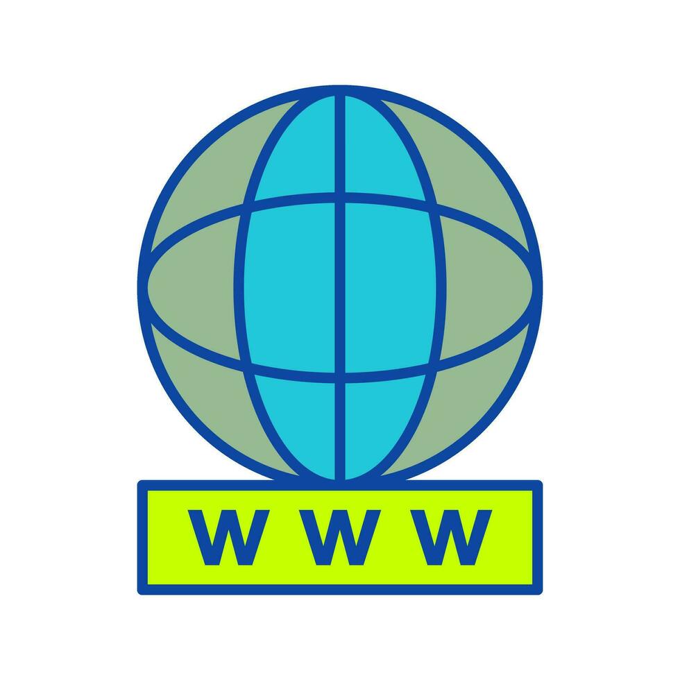 Unique World Wide Web Vector Icon