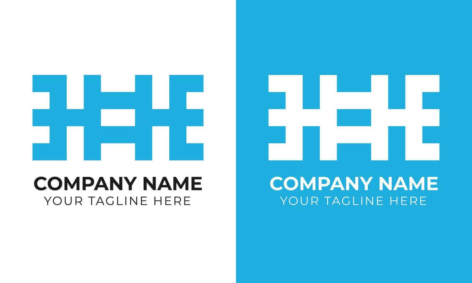 Creative corporate modern minimal monogram business logo design template Free Template vector
