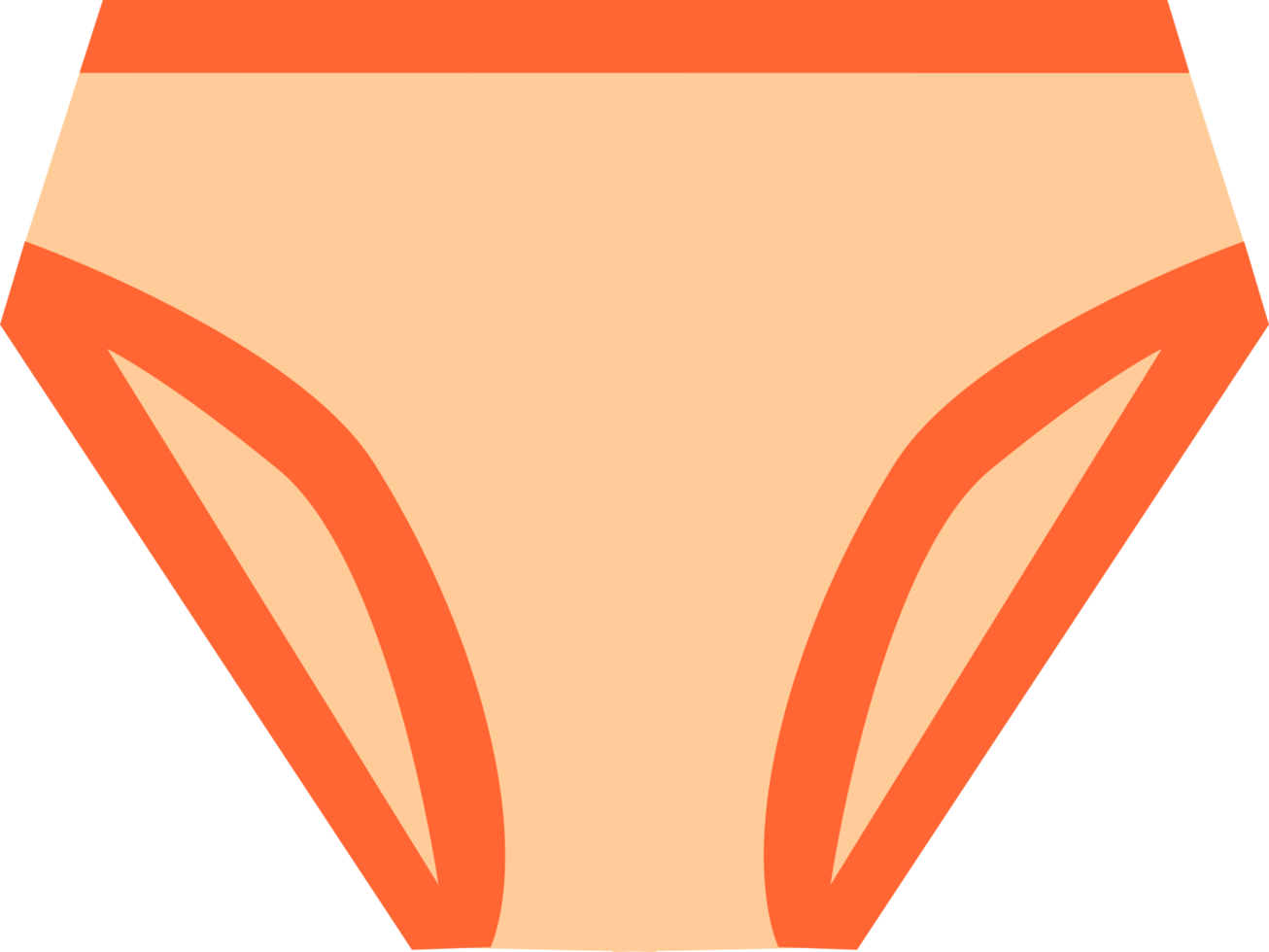 Underpants or underwear icon image png
