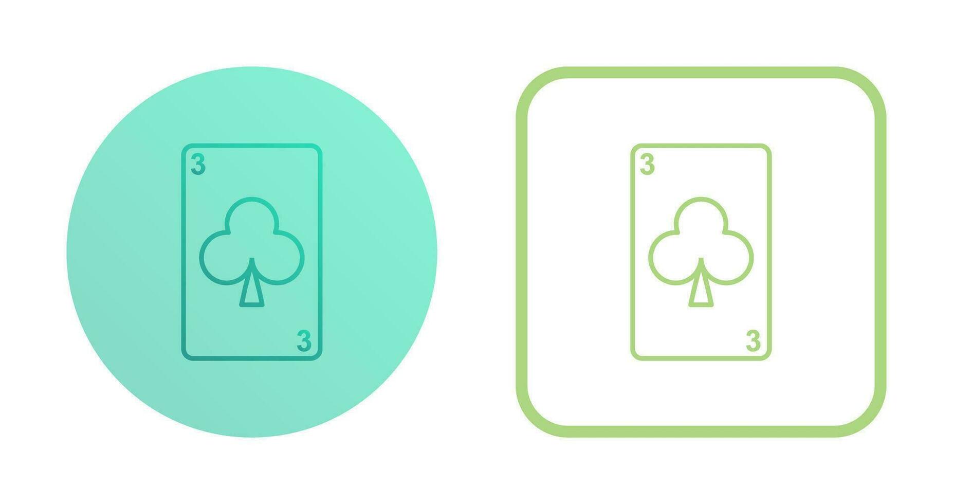 Clubs Card Vector Icon