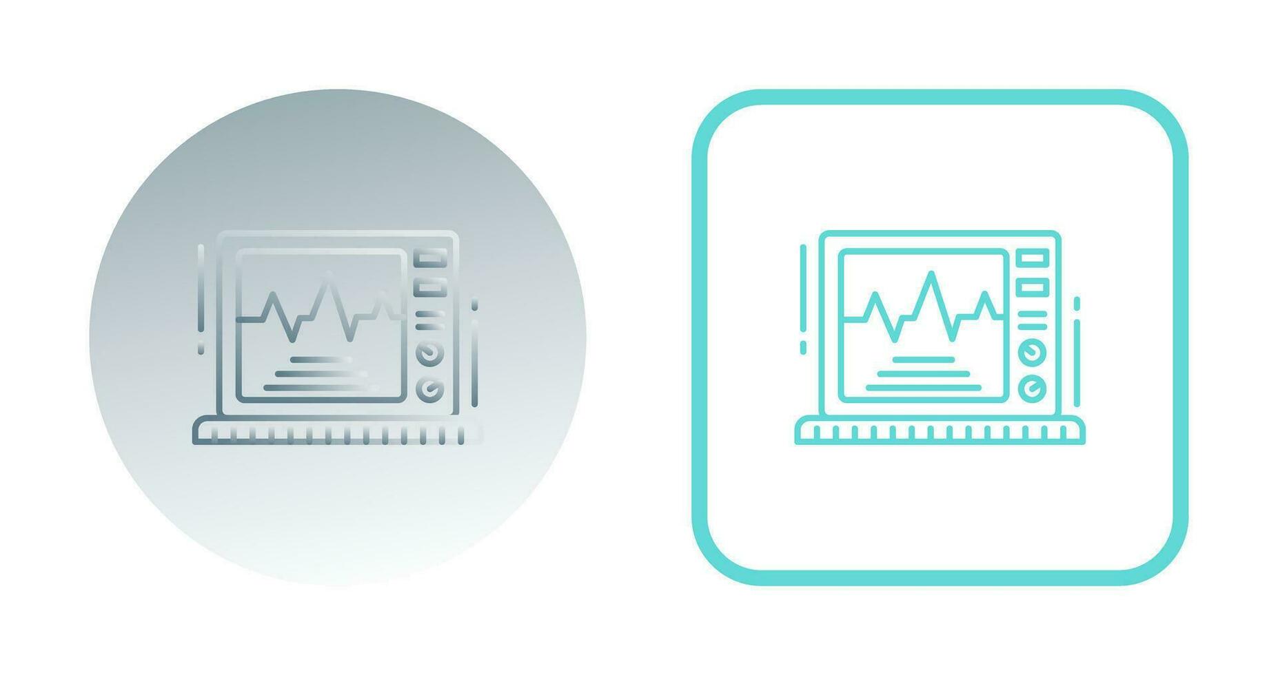 icono de vector de monitor de electrocardiograma