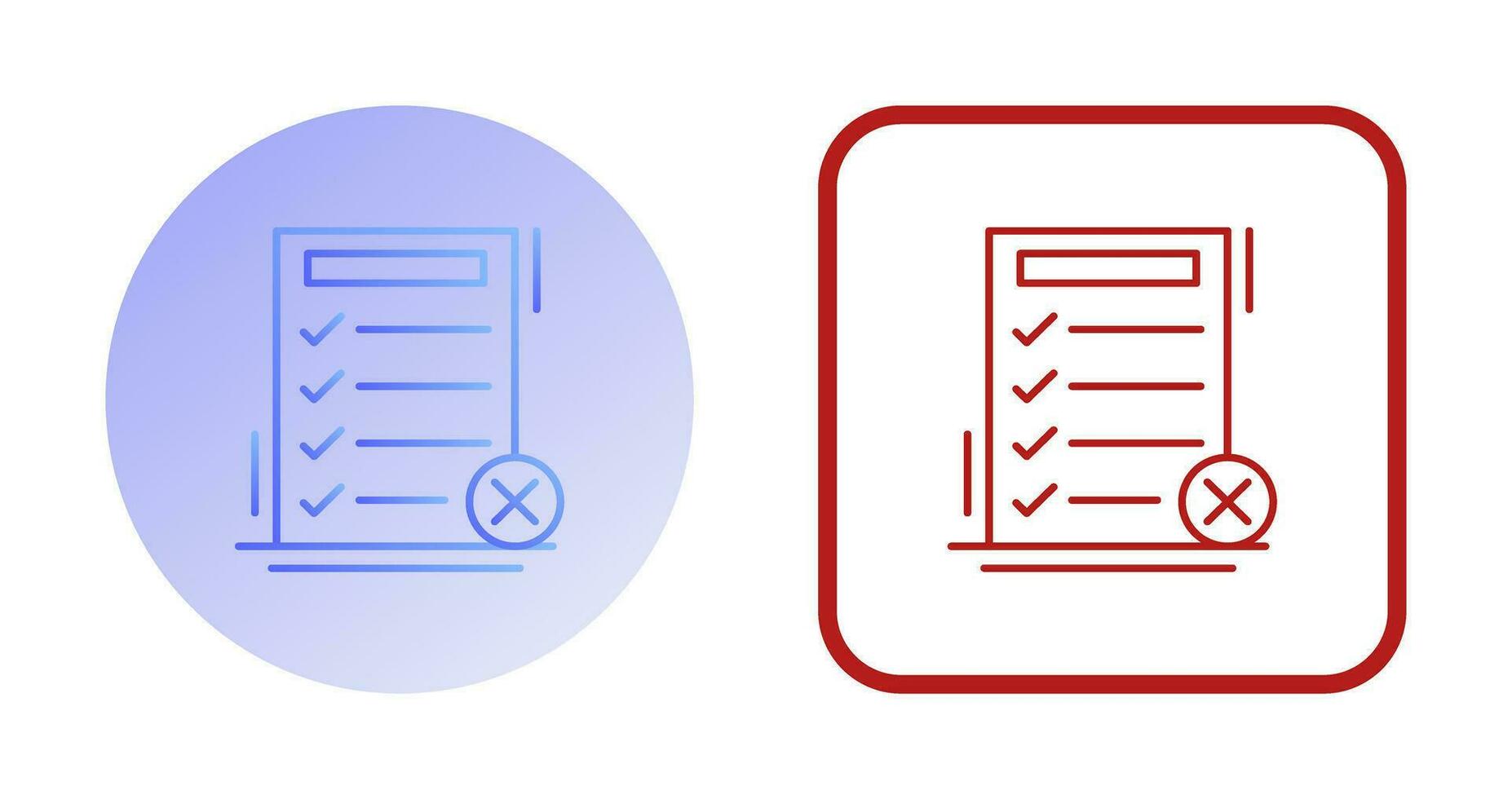 Fake List Vector Icon