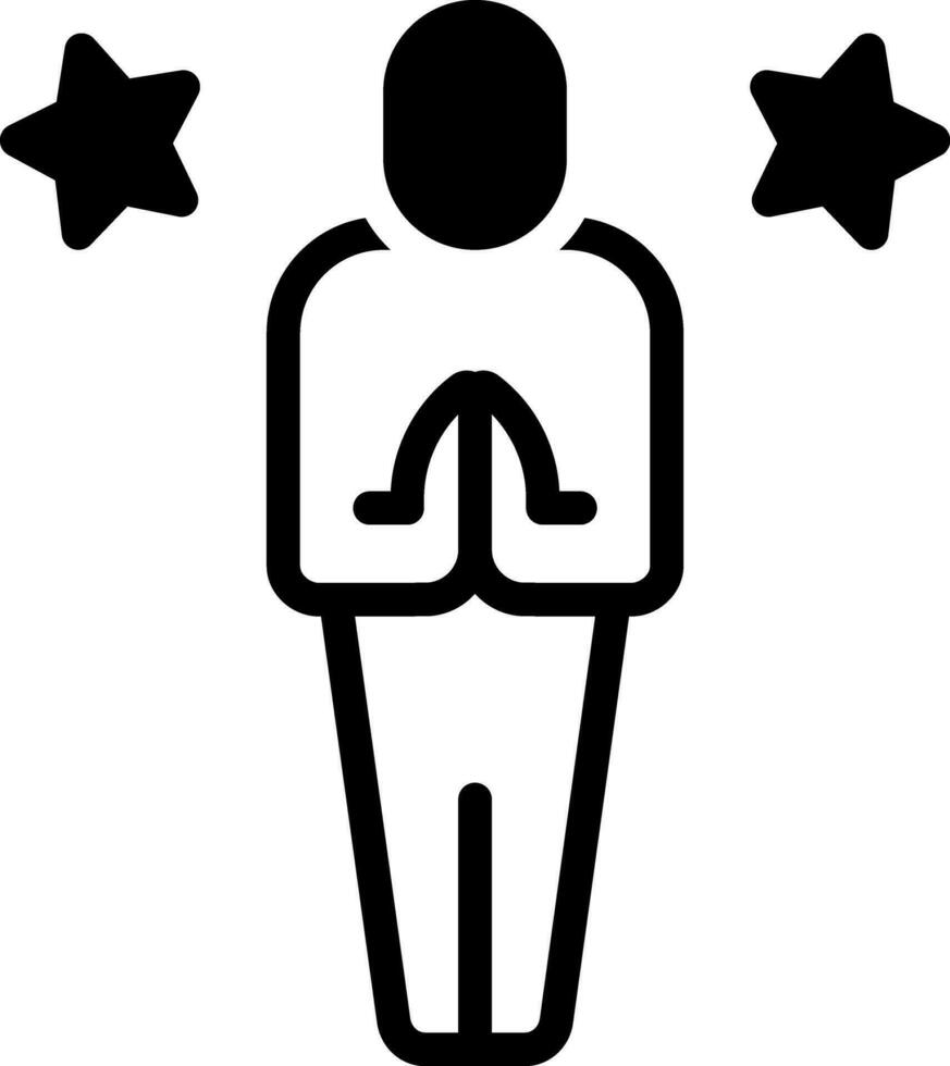 solid icon for blessed vector