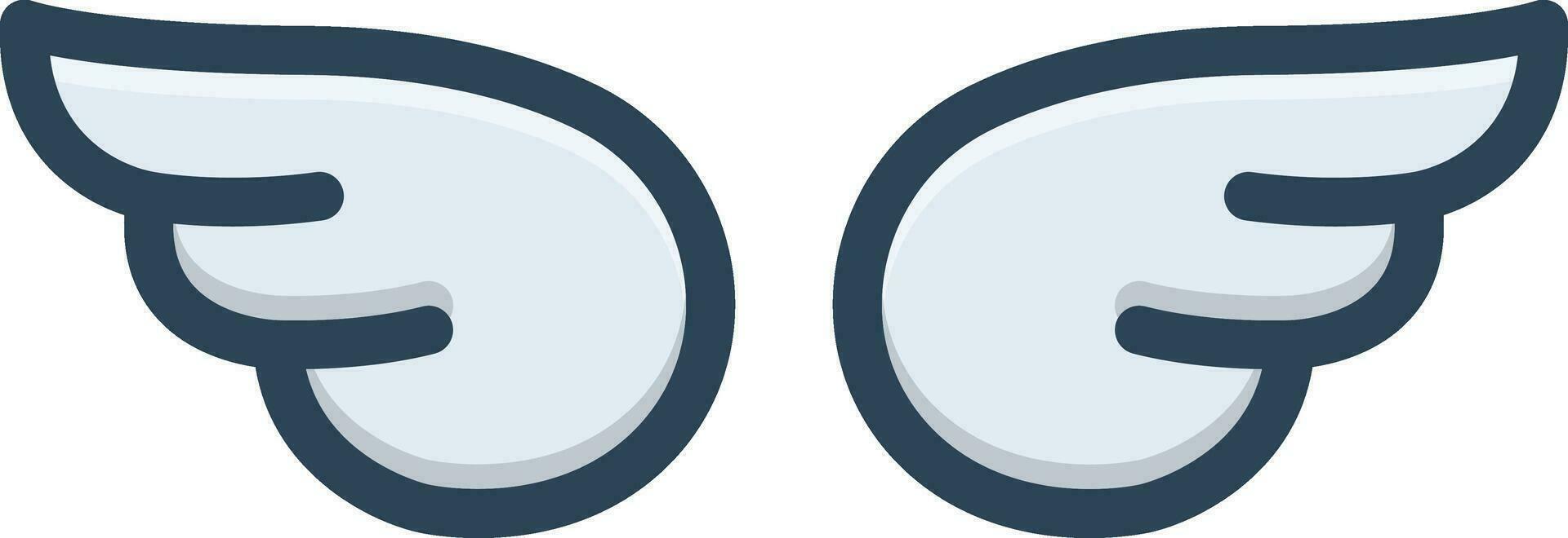 color icon for wings vector