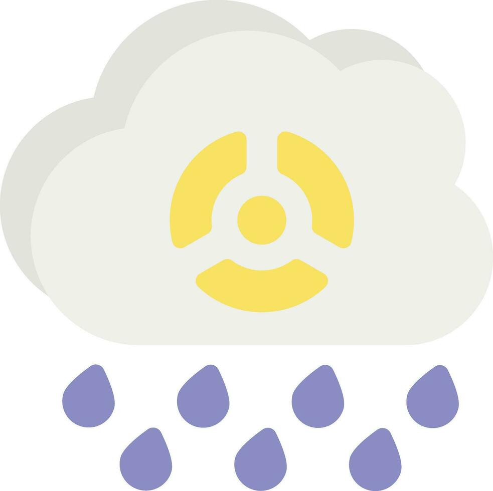 acid rain flat icons design style vector