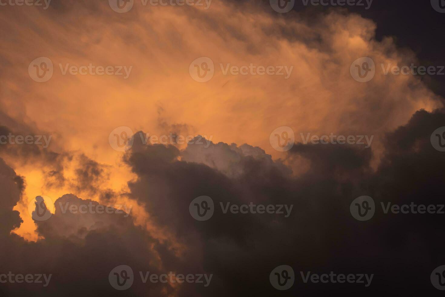 Colorful dramatic sky with cloud. photo