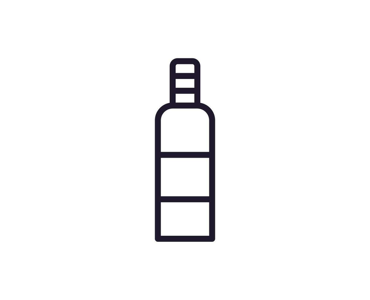 Alcohol line icon on white background vector