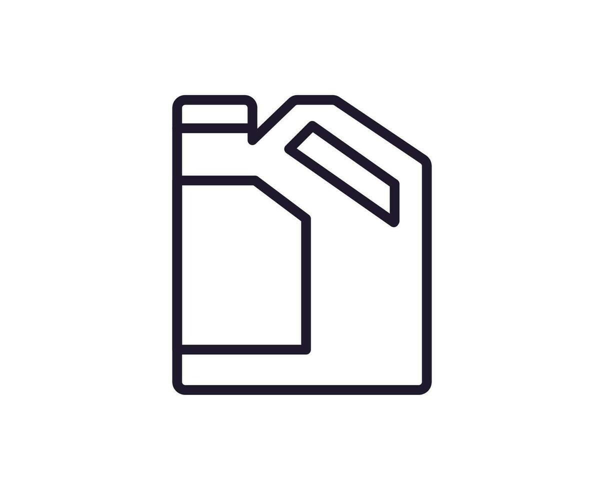 Car oil concept. Modern outline high quality illustration for banners, flyers and web sites. Editable stroke in trendy flat style. Line icon of oil vector