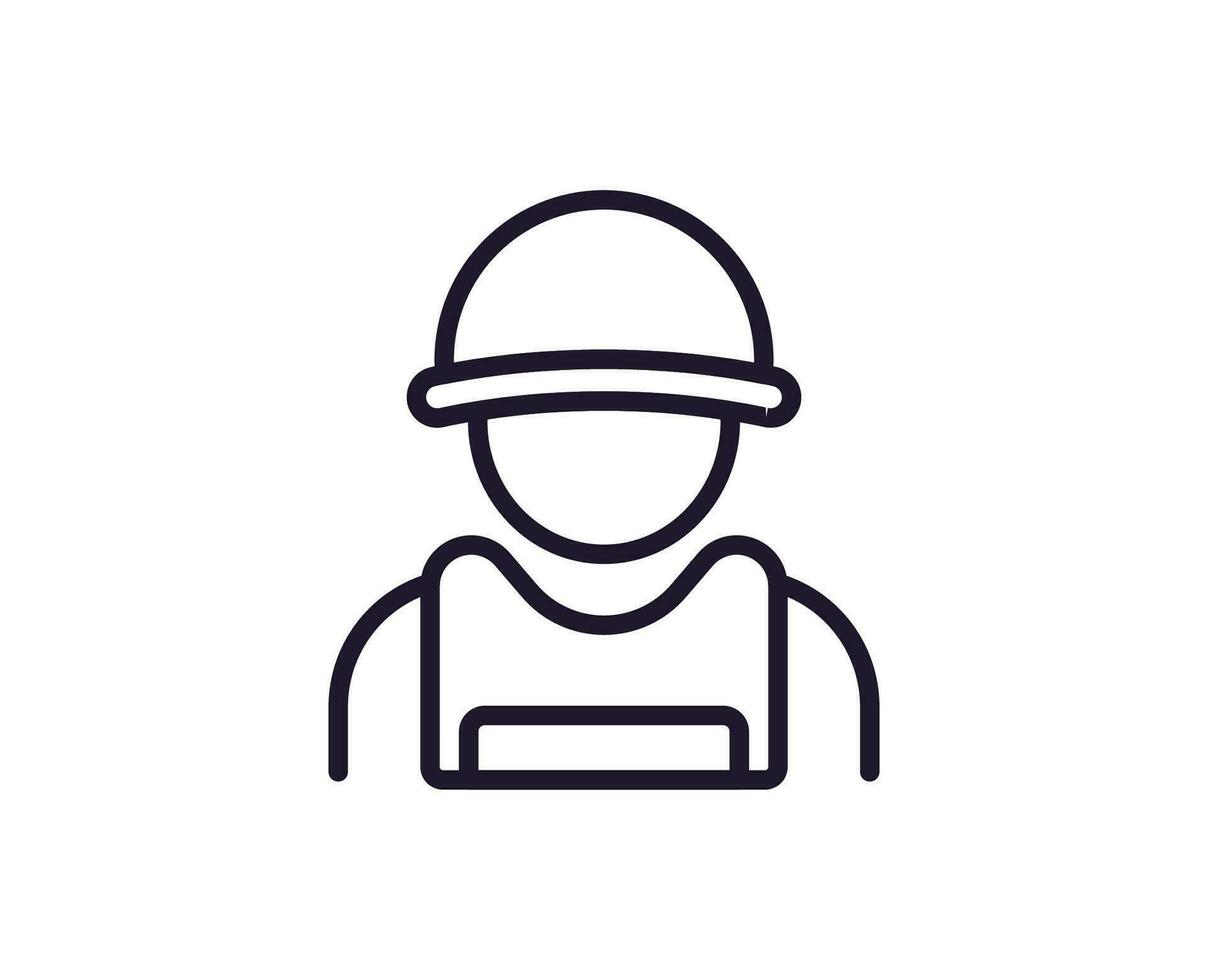 Army line icon on white background vector