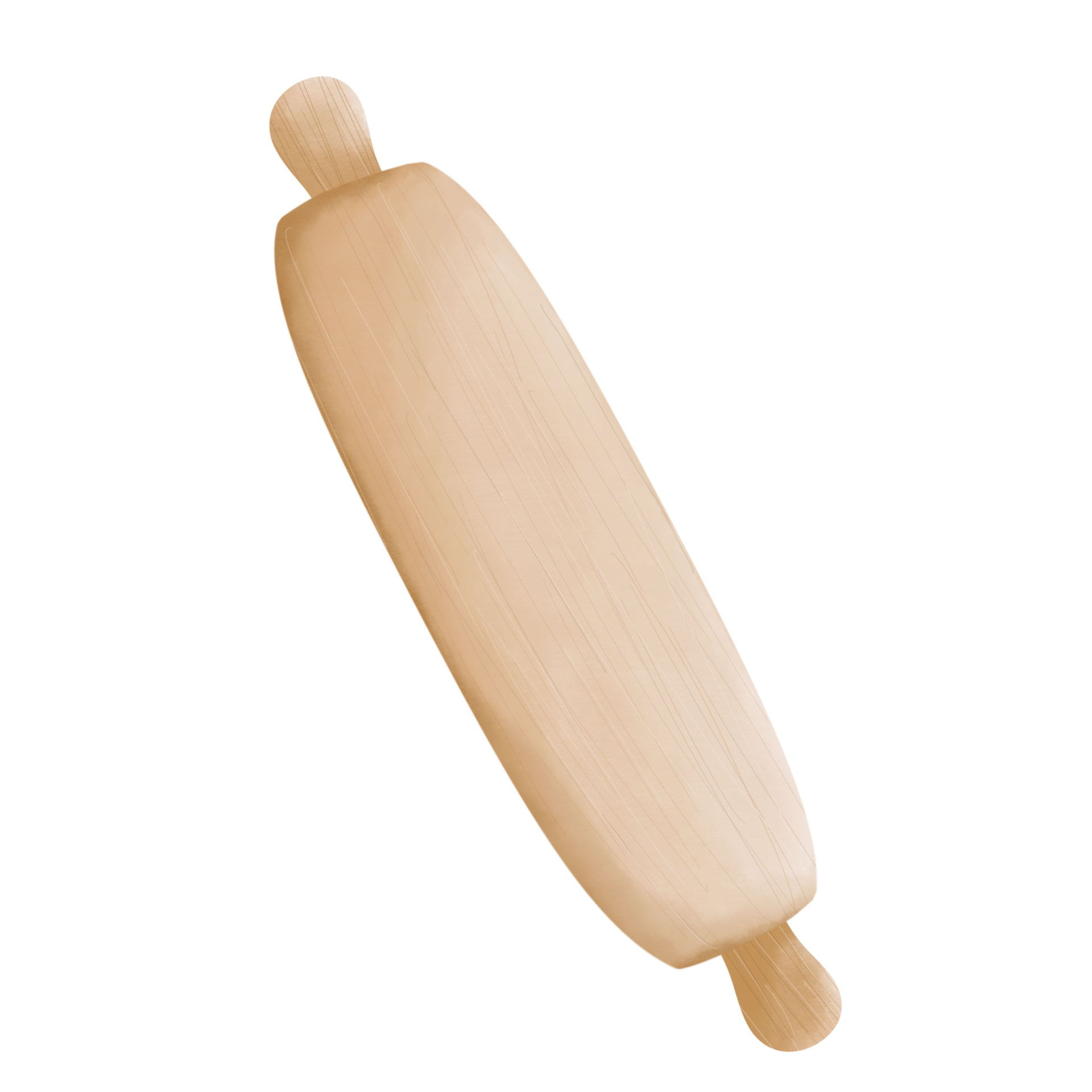kitchenware wooden rolling pin 31383495 PNG