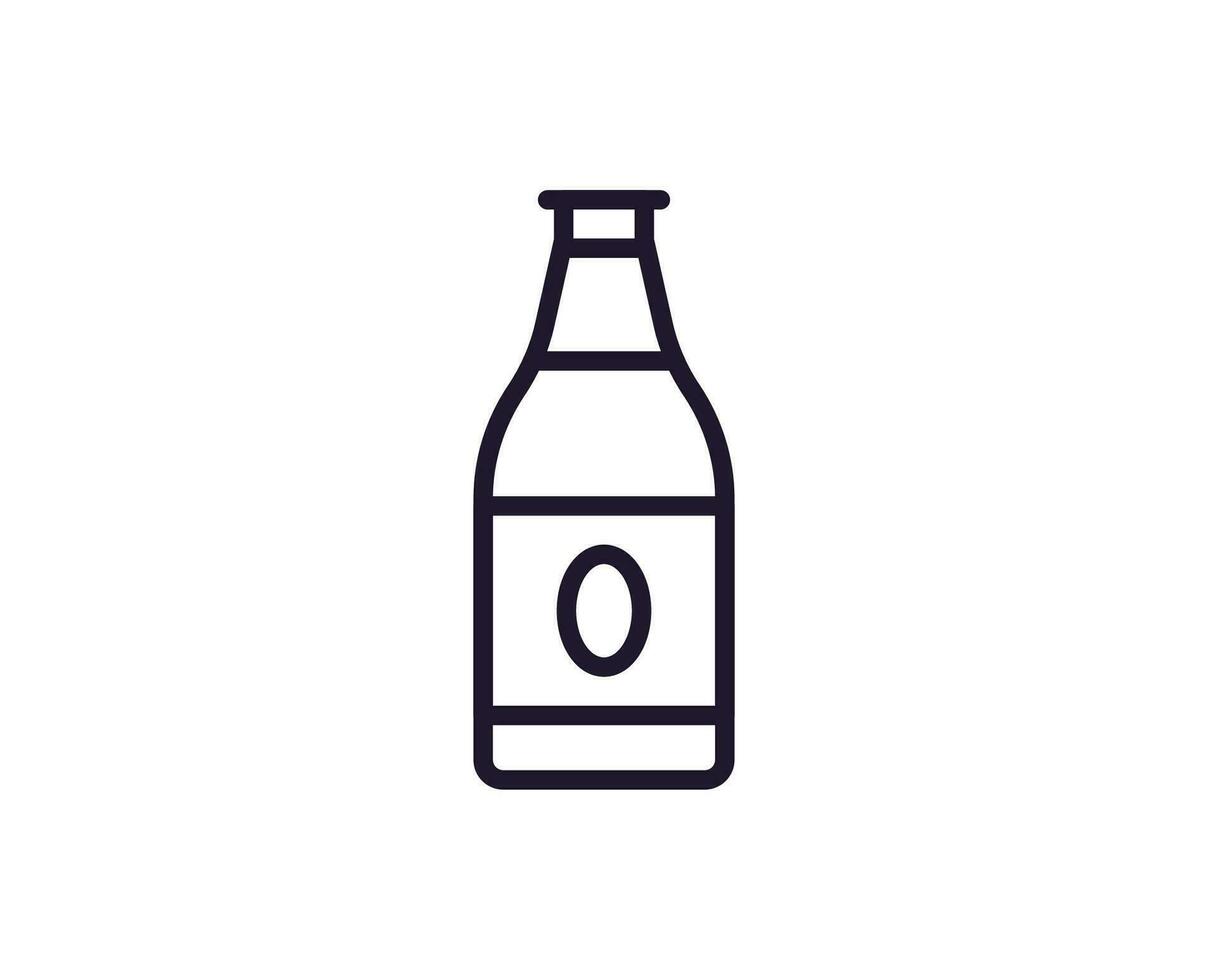 Beer concept. Modern outline high quality illustration for banners, flyers and web sites. Editable stroke in trendy flat style. Line icon of beer vector
