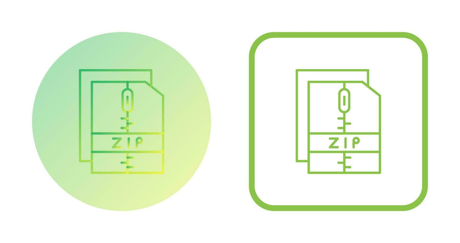 icono de vector de archivo zip