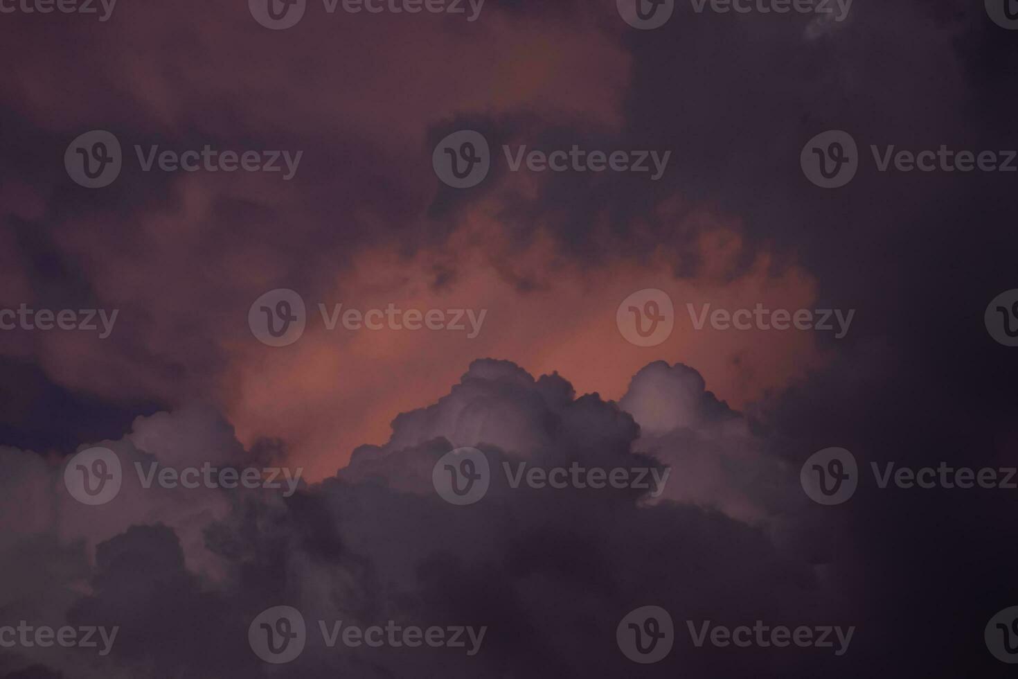 Cloudscape, Colored Clouds at Sunset photo