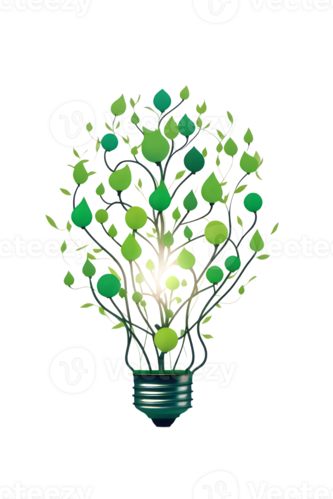 Light bulb  for idea info graphic ai generative png
