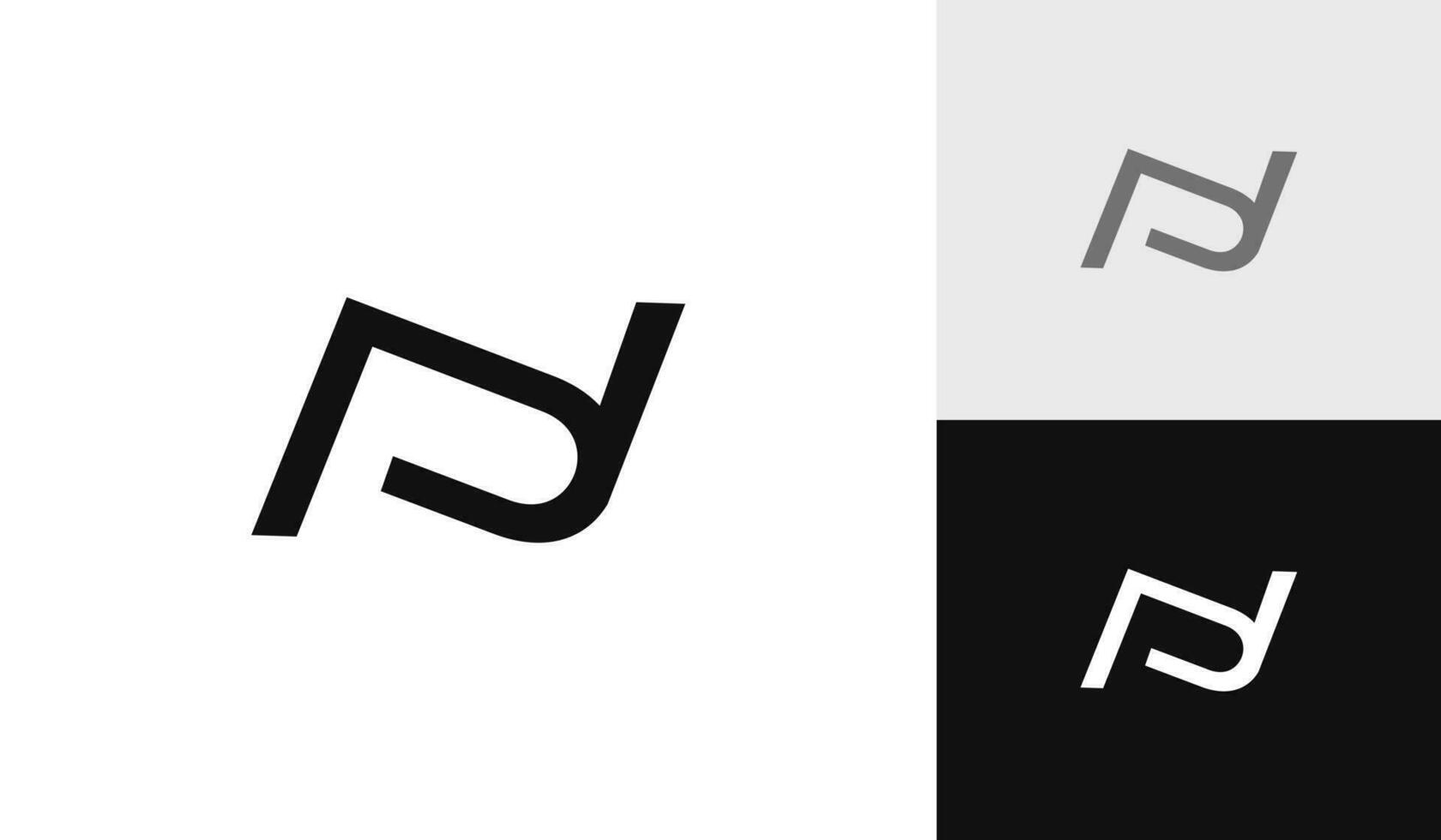 Letter NP initial monogram logo design vector