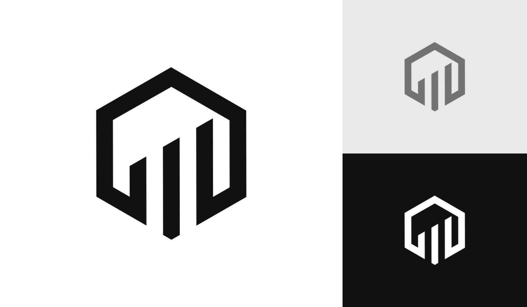 Simple financial chart logo design vector