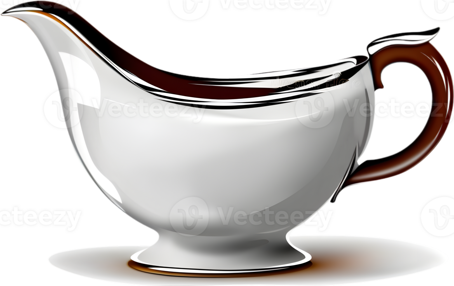 Gravy boat, sauce boat, gravy server, sauce serve with ai generative