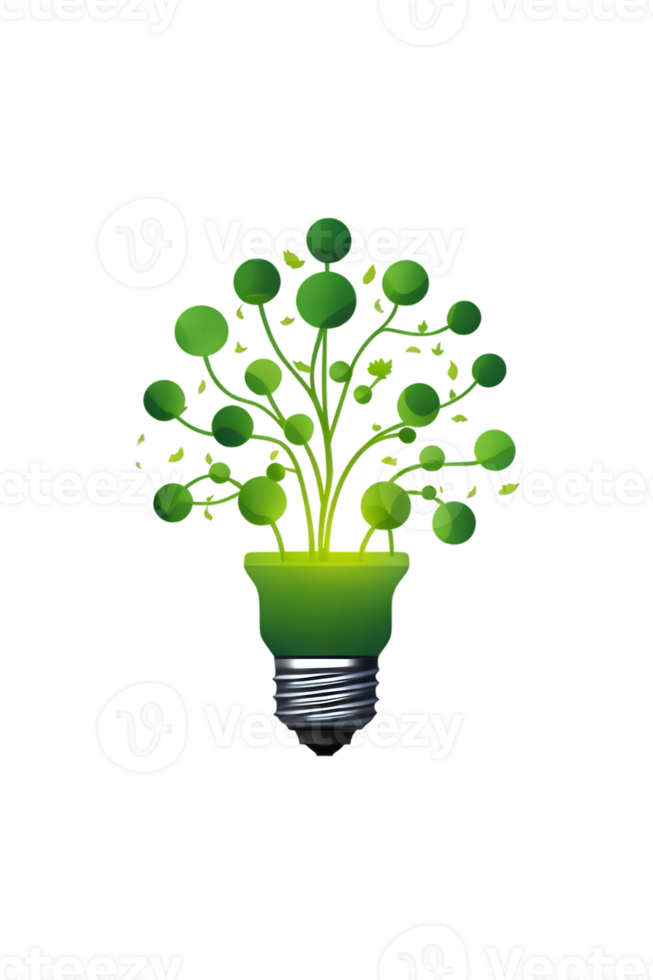 Light bulb  for idea info graphic ai generative png