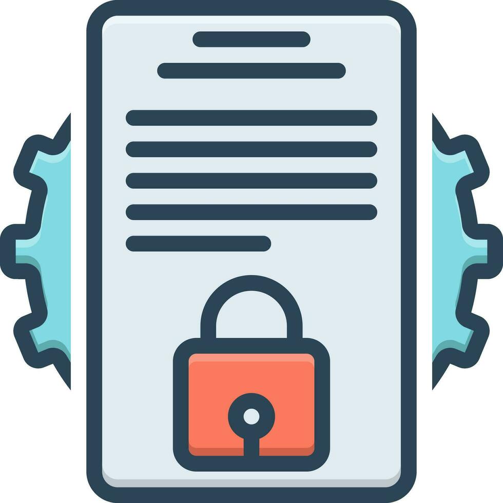 color icon for disclosure vector