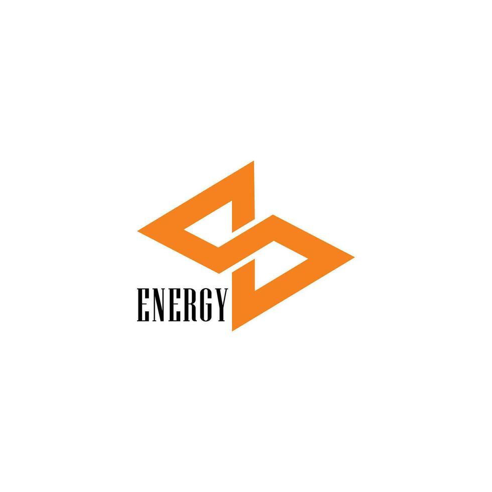 letter s thunder infinity energy symbol logo vector